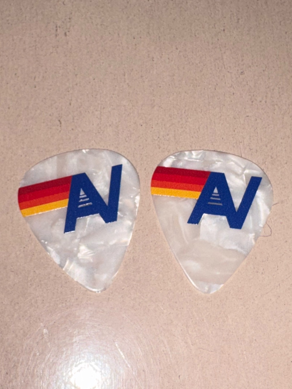 FREE Aviator Nation Pearlescent Guitar Picks with Retro Stripe Logo